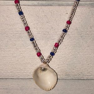 Handmade Florida Seashell Beaded Necklace